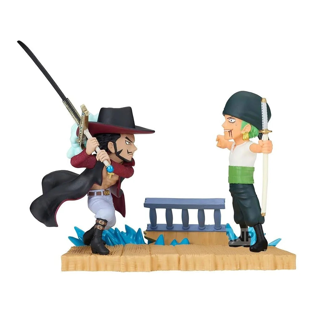 Figura WCF One Piece Stories Roronoa Zoro VS Mihawk