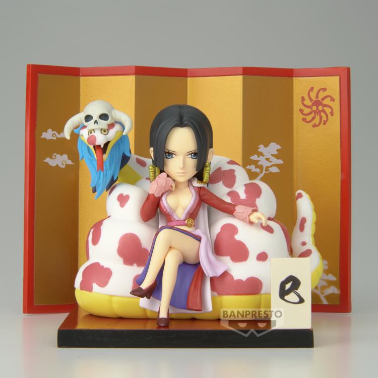Figura WCF de One Piece World Log Stories Special Boa Hancock y Salomé