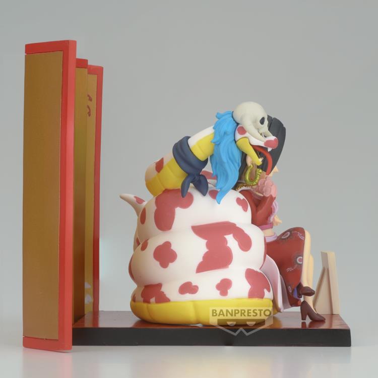 Figura WCF de One Piece World Log Stories Special Boa Hancock y Salomé