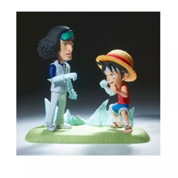 Figura Monkey D. Luffy y Kuzan Aokiji One Piece WCF