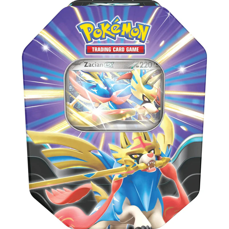 La Lata Leyendas Afiladas de JCC Pokémon Español Zacian