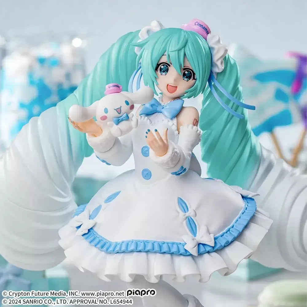 Figura Sega Hatsune Miku Cinnamoroll Luminasta White Dress