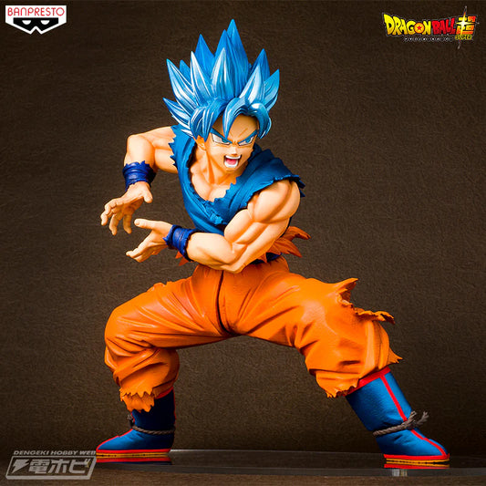 Figura Dragon Ball Super - Goku blue Kaioken Maximatic Especial