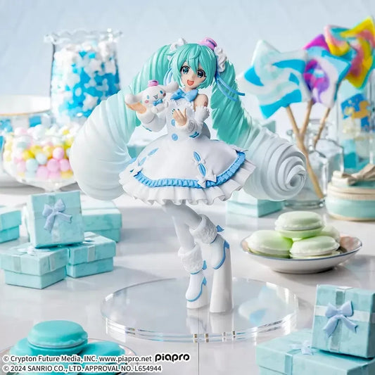 Figura Sega Hatsune Miku Cinnamoroll Luminasta White Dress