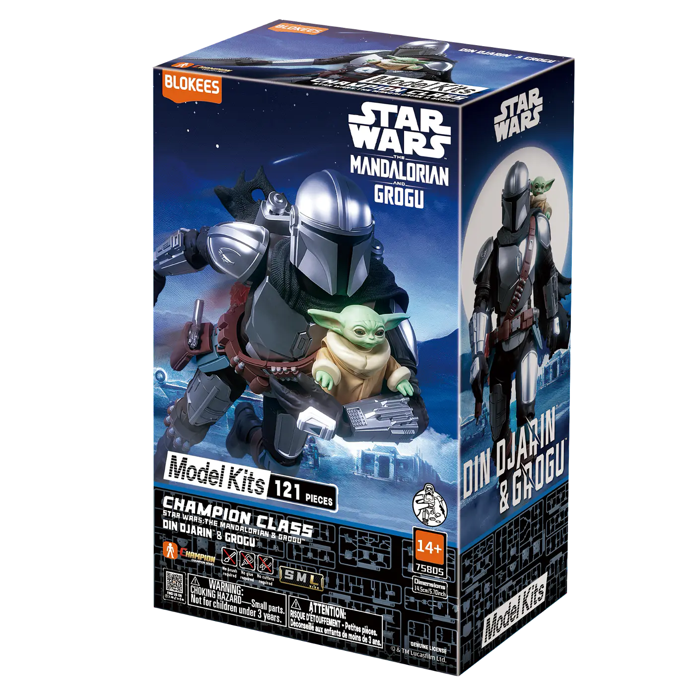 Figura Blokees Star Wars | Champion Class | CC05 | Din Djarin & Grogu