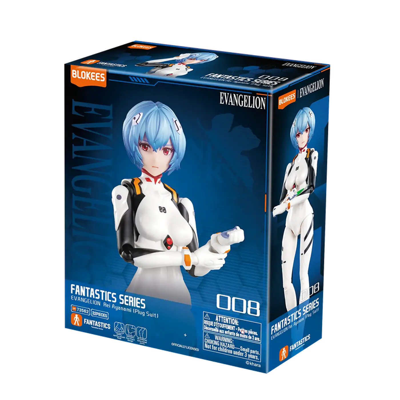 Figura Blokees | Evangelion Fantastics Series | 01 Rei Ayanami