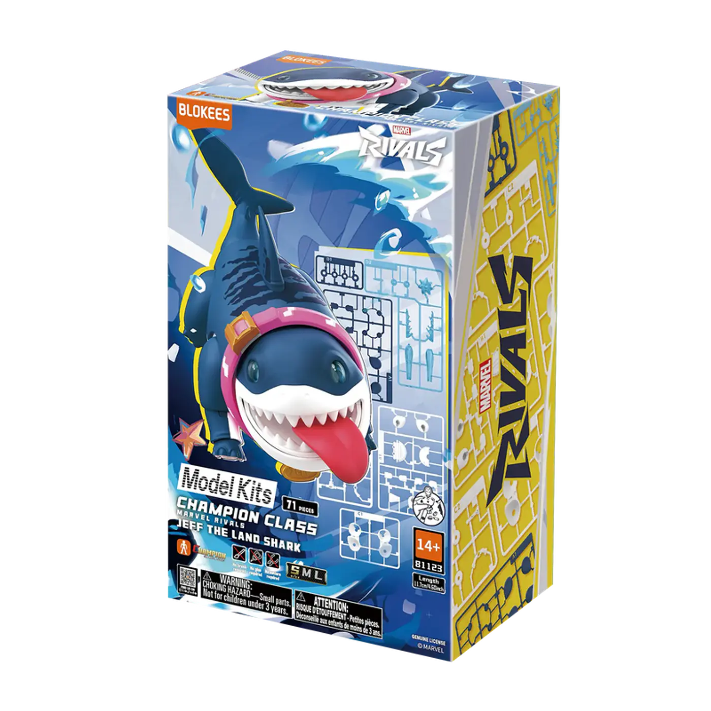 Figura Blokees Figures | Marvel | Rivals | Champion Class 12 | JEFF THE LAND SHARK™