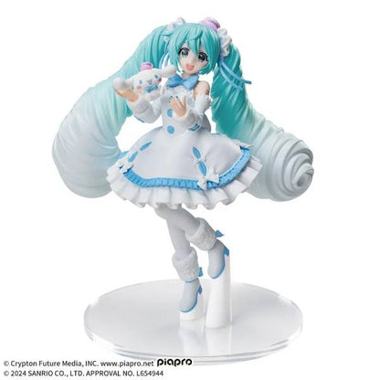 Figura Sega Hatsune Miku Cinnamoroll Luminasta White Dress
