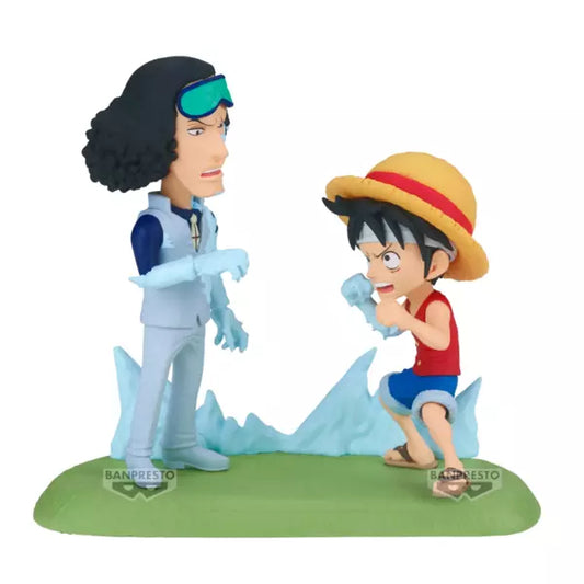Figura Monkey D. Luffy y Kuzan Aokiji One Piece WCF