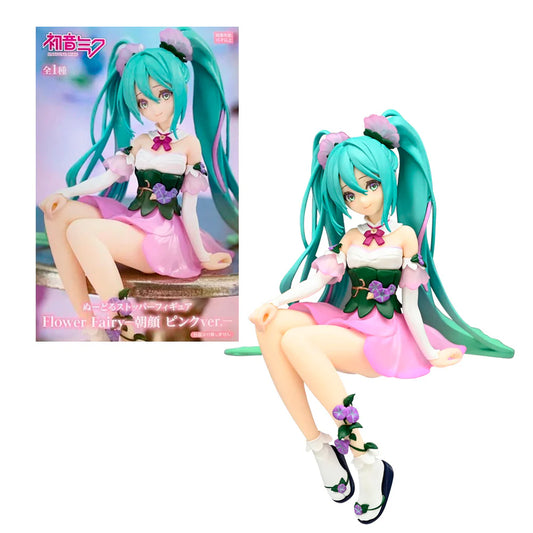 FIGURA NOODLE STOPPER HATSUNE MIKU FLOWER FAIRY MORNING GLORY PINK COLOR VER