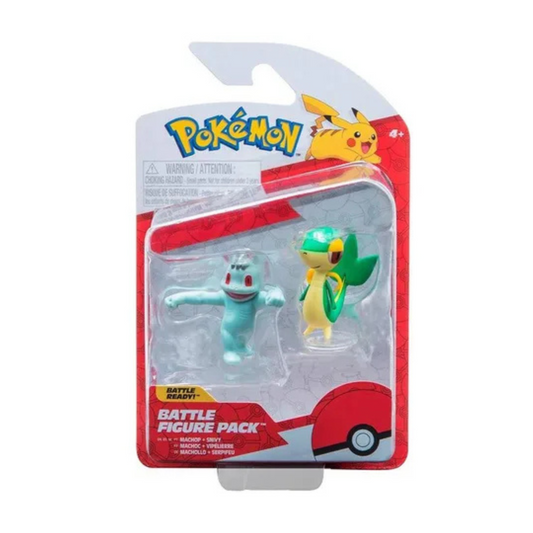 Figura Pokemon Pack Machop + Snivy