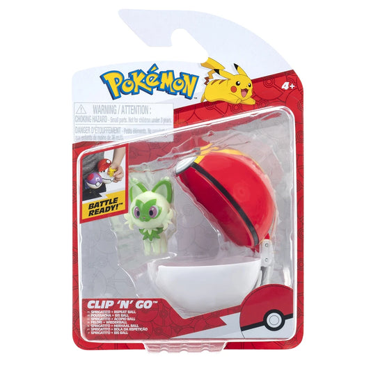 Figura Poke Ball + Pokemon Sprigatito