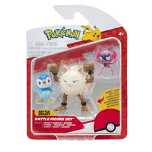 Figura Pokemon Piplup, Impidimp y Primeape