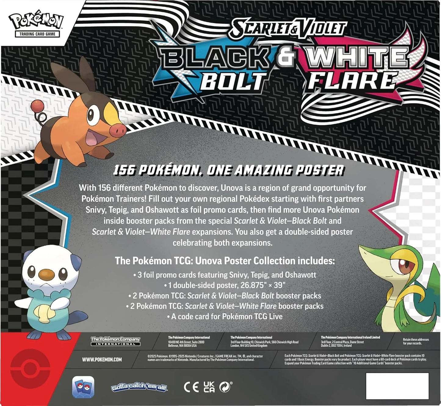 Black Bolt & White Flare Poster Collection Inglés