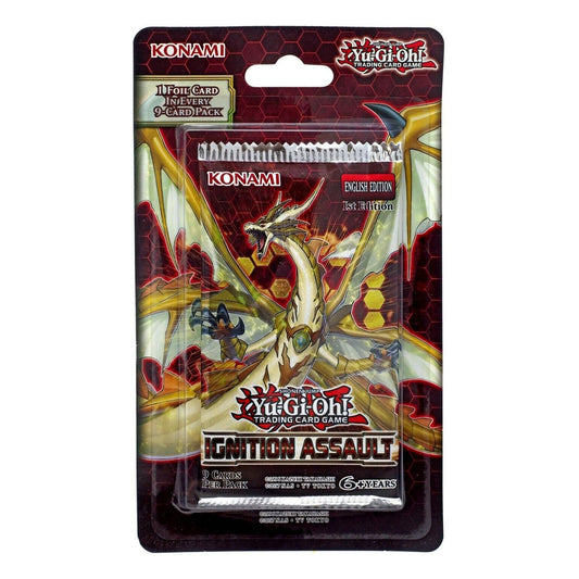 Cartas YugiOh! Ignition Assault booster Blister (Producto en inglés)