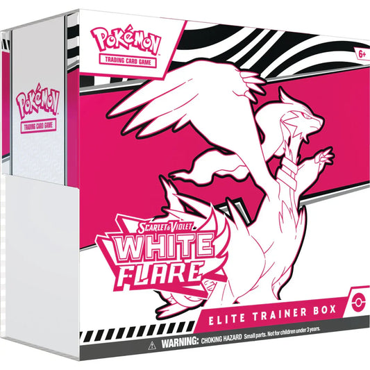 White Flare Elite Trainer Box Inglés Pokemon