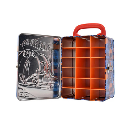 Organizador Metálico para 18 Carros Hot Wheels Rojo