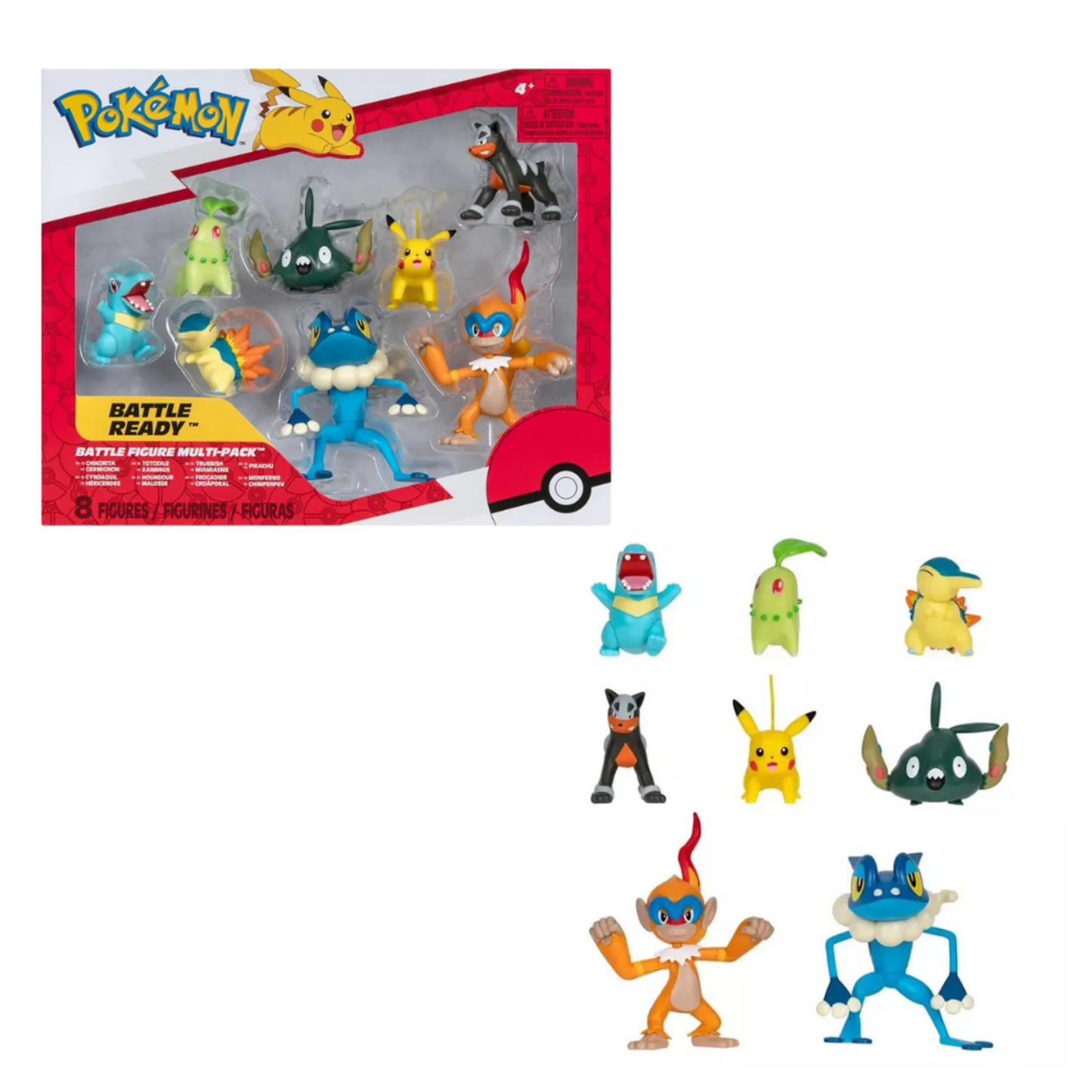 Set Pokemon Battle Ready Multi-Pack de 8 Figuras