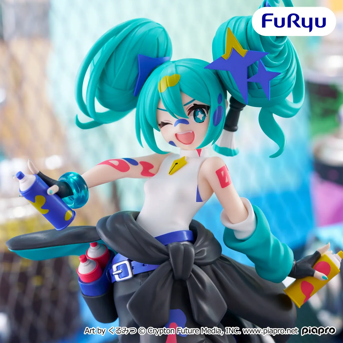 Figura FuRyu -Piapro Characters - Hatsune Miku - Muchute - Paint Girl
