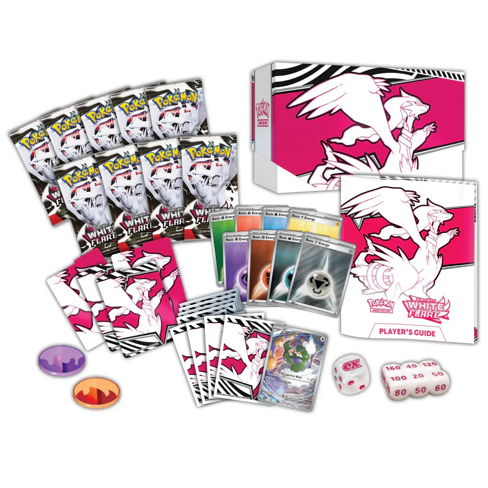 White Flare Elite Trainer Box Inglés Pokemon