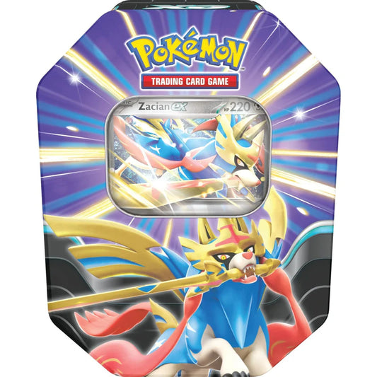 La Lata Leyendas Afiladas de JCC Pokémon Español Zacian