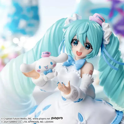 Figura Sega Hatsune Miku Cinnamoroll Luminasta White Dress