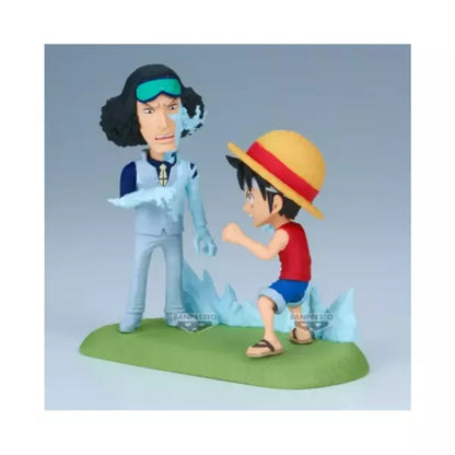 Figura Monkey D. Luffy y Kuzan Aokiji One Piece WCF
