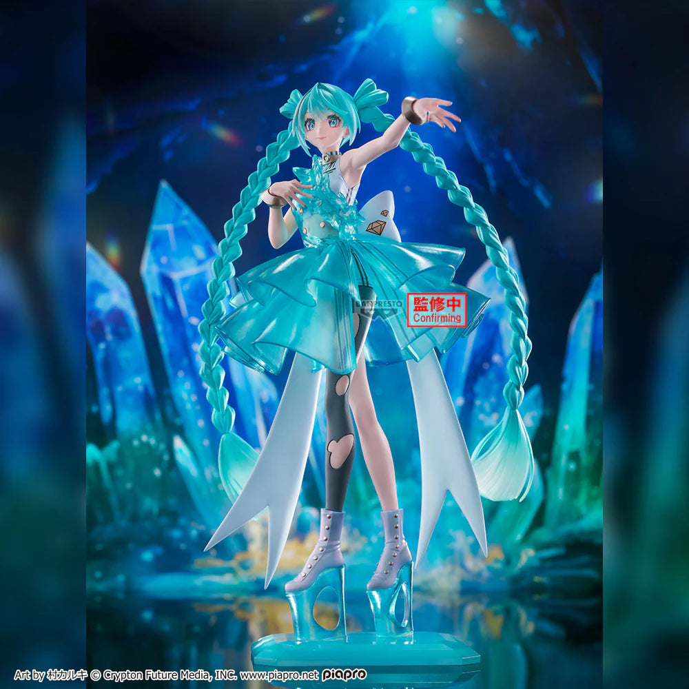 Figura Hatsune Miku Banpresto Evolve Clearluxe - Hatsune Miku EmeraldGem