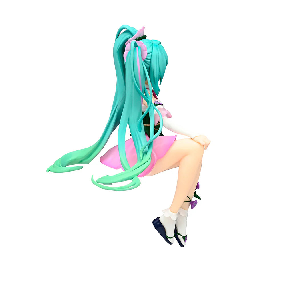 FIGURA NOODLE STOPPER HATSUNE MIKU FLOWER FAIRY MORNING GLORY PINK COLOR VER