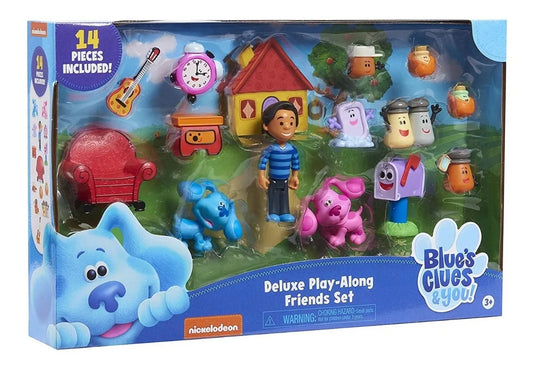 Las Pistas De Blue Figuras Set Deluxe 14 Clue & You Original