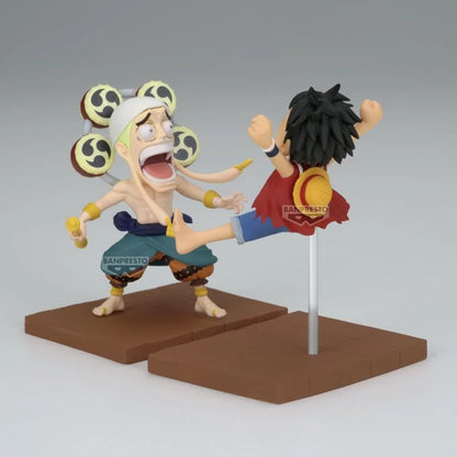Figura coleccionable de One Piece World Log Stories Monkey D. Luffy y Enel