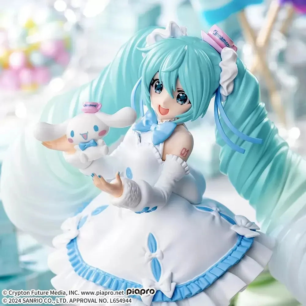 Figura Sega Hatsune Miku Cinnamoroll Luminasta White Dress