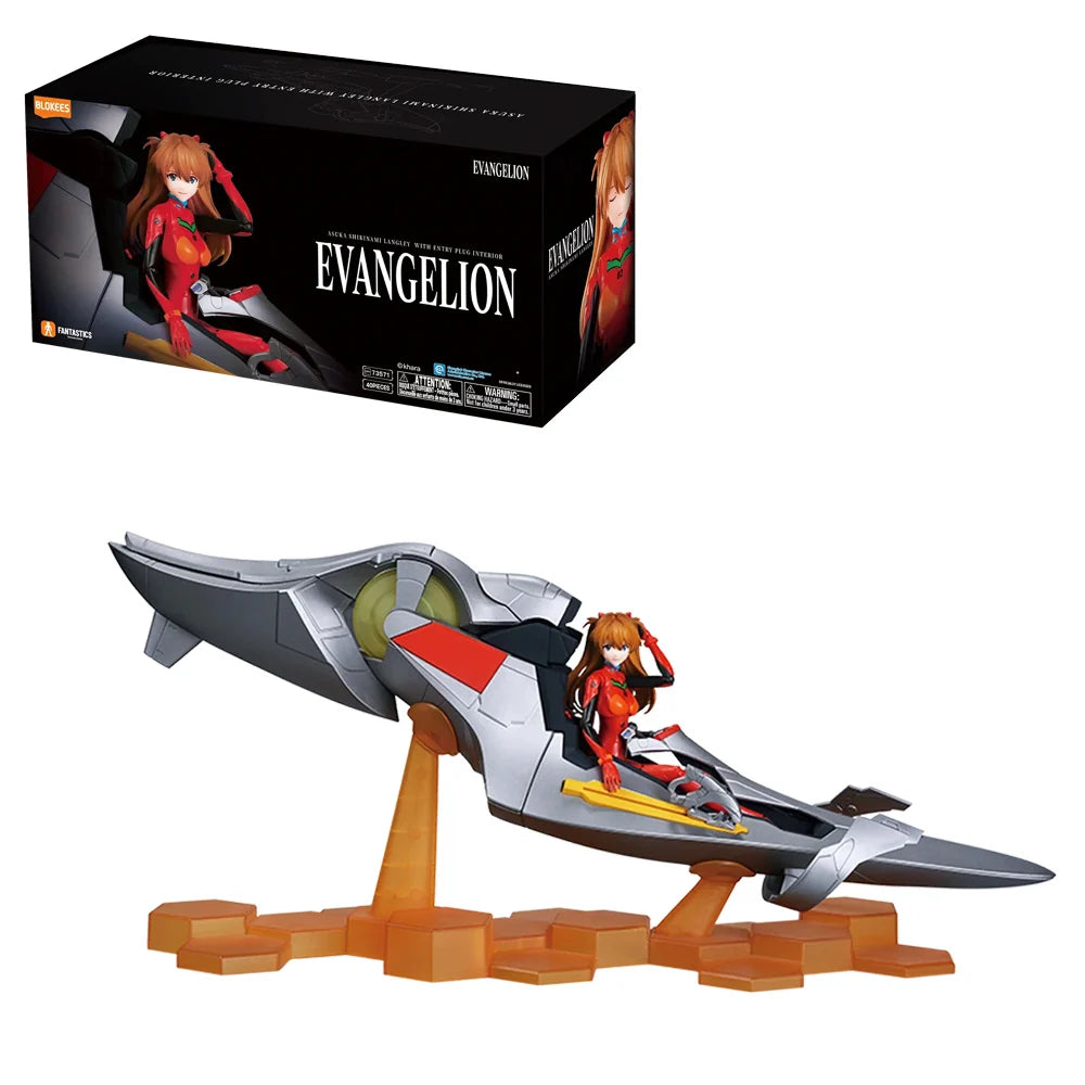 Figura Blokee- EVANGELION ASUKA LANGLEY WITH ENTRY PLUG INTERIOR