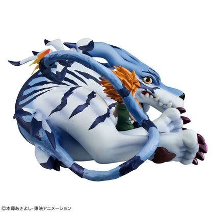 Figura Megahouse -Digimon  Adventure G.E.M.   Series - Garurumon & Yamato Ishida