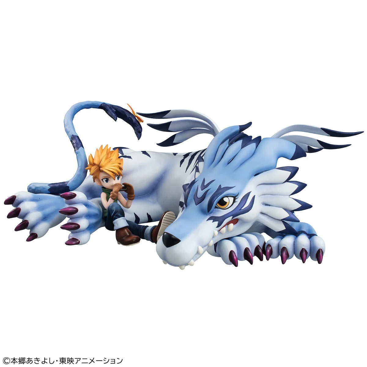 Figura Megahouse -Digimon  Adventure G.E.M.   Series - Garurumon & Yamato Ishida