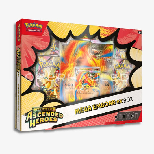 Pokemon TCG: Mega Evolution – Ascended Heroes Mega  Emboarex Box Español