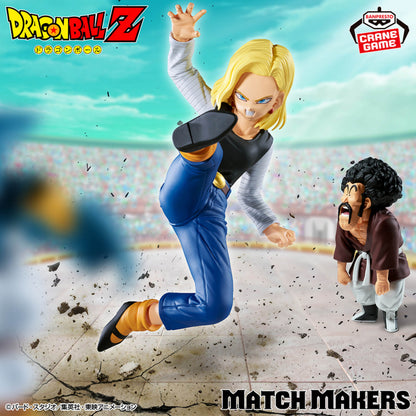 Figura Banpresto Dragon Ball z - Mighty Mask Androide n° 18 y Mr Satan