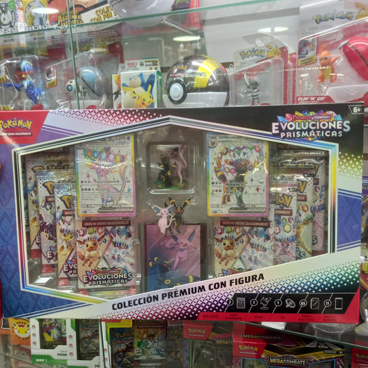 Pokemon TCG Evoluciones Prismaticas- Collecion Premium con Figuras