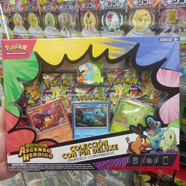Pokemon TCG Mega Evolucion - Coleccion con Pin Deluxe Ingles