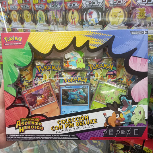 Pokemon TCG Mega Evolucion - Coleccion con Pin Deluxe Ingles