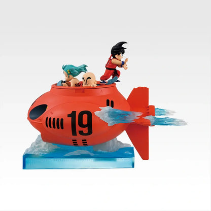 Figura Ichiban Kuji  - Premio D: Figura de Son Goku, Bulma y Krillin en submarino