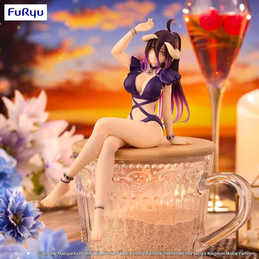 Figura Overlord - Albedo Swimsuit Dark Purple Color Ver - Noodle Stopper - FuRyu