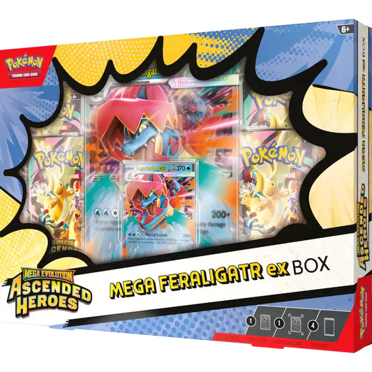 Pokemon Ascended Heroes Mega Feraligatr ex Box Ingles