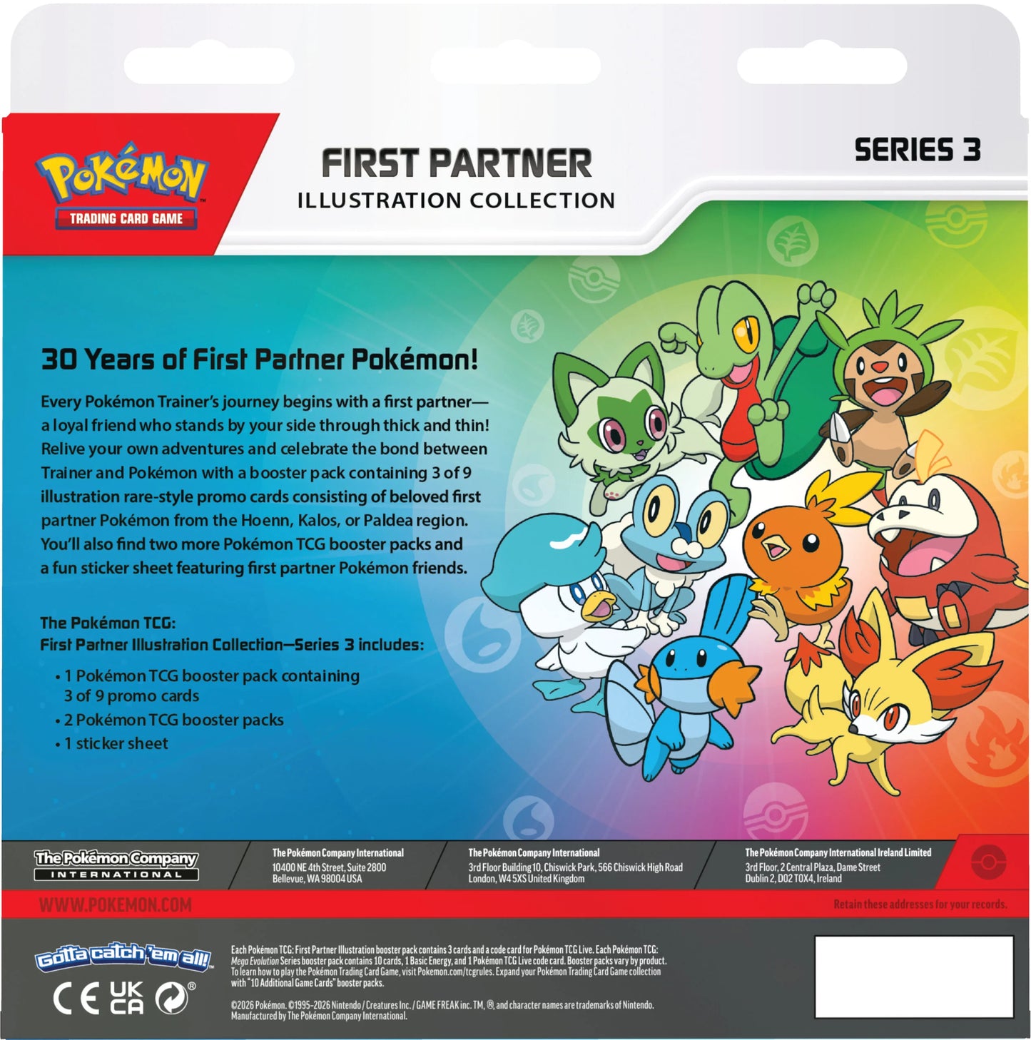 Pokémon TCG: First Partner Illustration Collection Series 3  Español