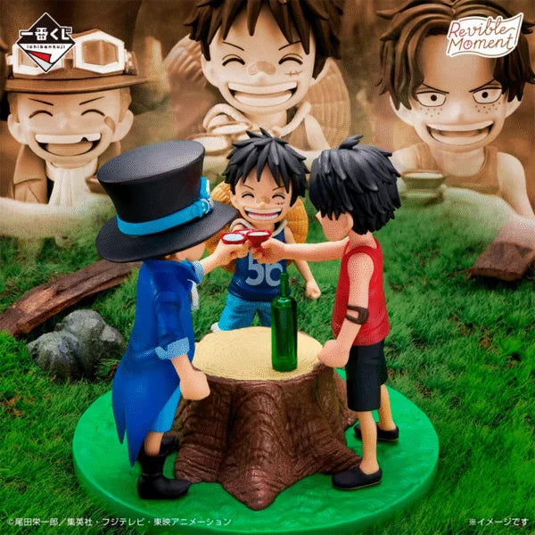 Figura Ichibansho - One Piece Luffy, Ace y Sabo One Piece Revible Moment - Recuerdos dramáticos