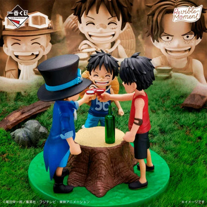 Figura Ichibansho - One Piece Luffy, Ace y Sabo One Piece Revible Moment - Recuerdos dramáticos