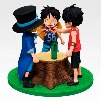 Figura Ichibansho - One Piece Luffy, Ace y Sabo One Piece Revible Moment - Recuerdos dramáticos